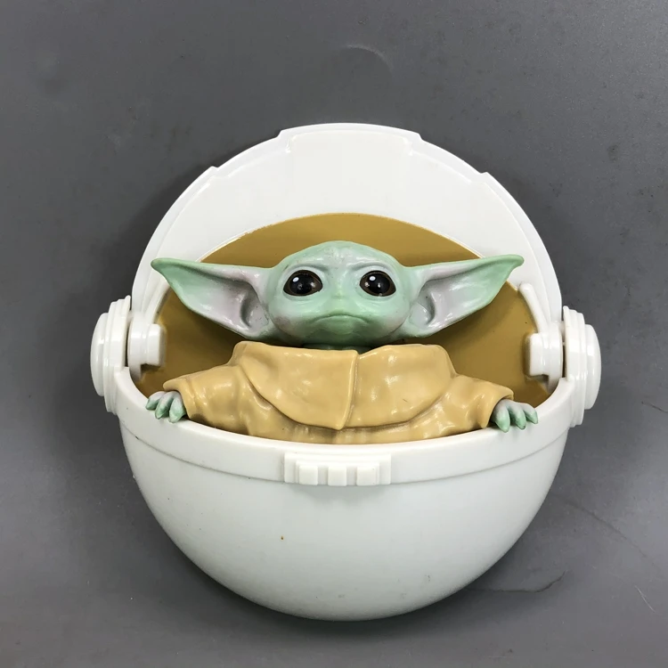 Action Figure Genuine Starwars The Mandalorian Baby Yoda Wall Hanging Spot Prodotto Finito Figure Toys