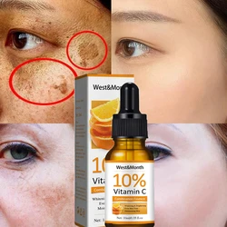 Vitamin C Whitening Freckle Face Serum Remove Melasma Dark Spot Fade Melanin Dull Moisturizing Brighten Smooth Skin Care Product