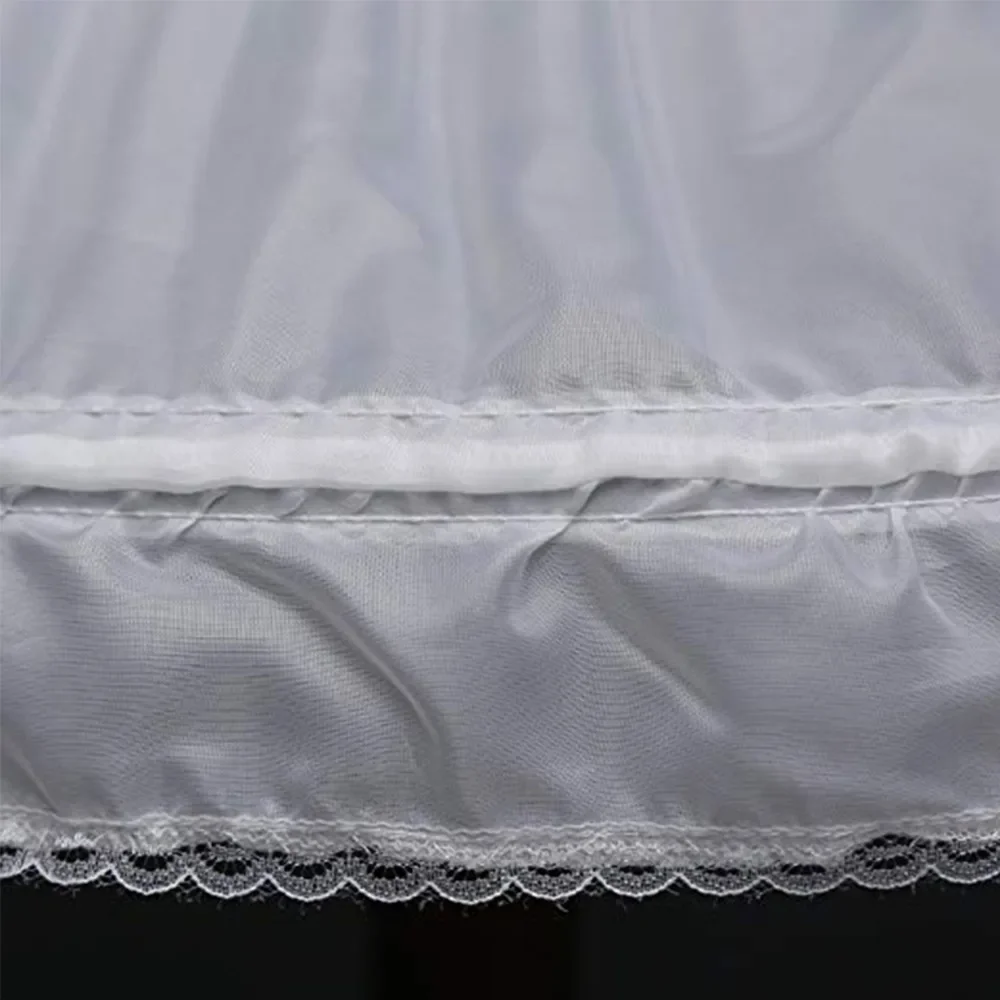 Petticoat Skirt Petticoat Underskirt Wedding Underskirt Lolita Petticoat Flower Girl Underskirt Wedding Petticoat Children Kid Girl Dress Petticoat Crinoline Underskirt Wedding Accessories For Flower fluffy petticoat skirt 3 Hoops