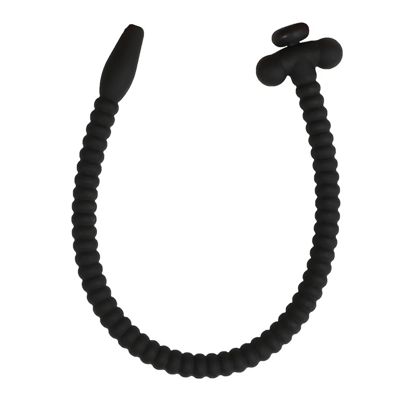Urethral Dilator Silicone Urethral Dilator Silicone Long Hollow Catheters Sounds Urethral Dilator Prostate Stimulate Urethra Chastity Sounding Rod Erotic Sex Toys For Men