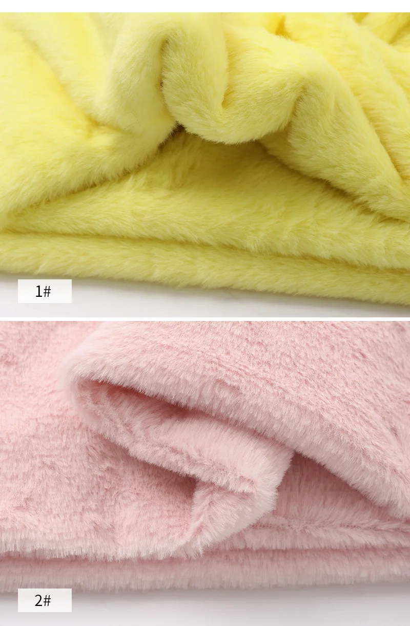 8 mm Imitations-Kaninchenfellstoff, weicher Kurzplüsch für warme Schals, Puppen, DIY-Plüschspielzeug, Stoffhintergrund, Display-Tuch, 50 x 50 cm/1 m – Detail 4