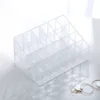 Clear 9/24/36/40 Grids Acrylic Makeup Organizer Lipstick Holder Display Rack Case Cosmetic Nail Polish Make Up Organiser Tool 5