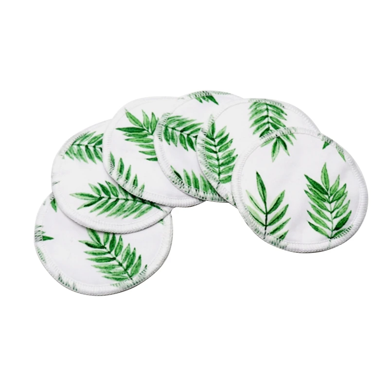 Reusable Nursing Pads 6 Pcs Washable Bamboo Fiber Breastfeeding Breast Pad Super Absorbency Mat for Mum Maternity Feeding Pad