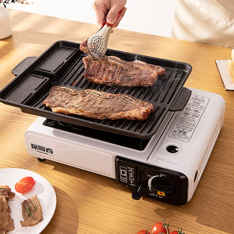 Barbecue Camping Stove Portable Gas Cooker Butane Multi Fuel Camping  Equipment Kitchenaid Kuchenka Turystyczna Kitchen Supplies