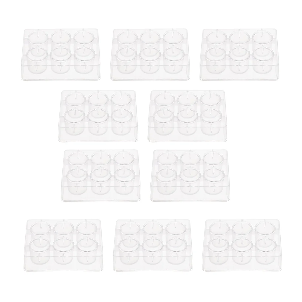 

10 Pcs Chemical Experiment Equipment Cell Culture Plate Plastic Reaction Boards