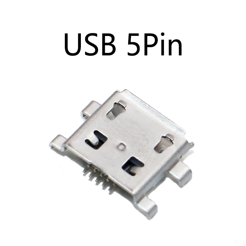 

200PCS/Lot Micro USB 5Pin Charge Dock Connector For Mobile Phone Jack Connector 5 Pin Charging Socket Port Jack