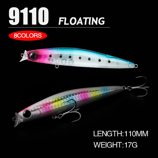 1 Pcs 110mm 17g Floating Minnow Lures for Fishing Artificial Bait