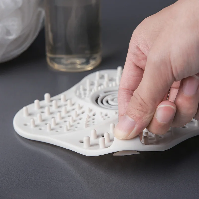 Anti-blocking Hair Catcher Hair Stopper Plug Trap Shower Floor Drain Covers Sink Strainer Filter Bathroom Kitchen Accessories sink filter,sink strainer,shower drain catcher,floor drain filter,hair drain catcher,hair drain filter,floor drain hair catcher,drain hair catcher,floor drain hair filter,silicone floor drain cover