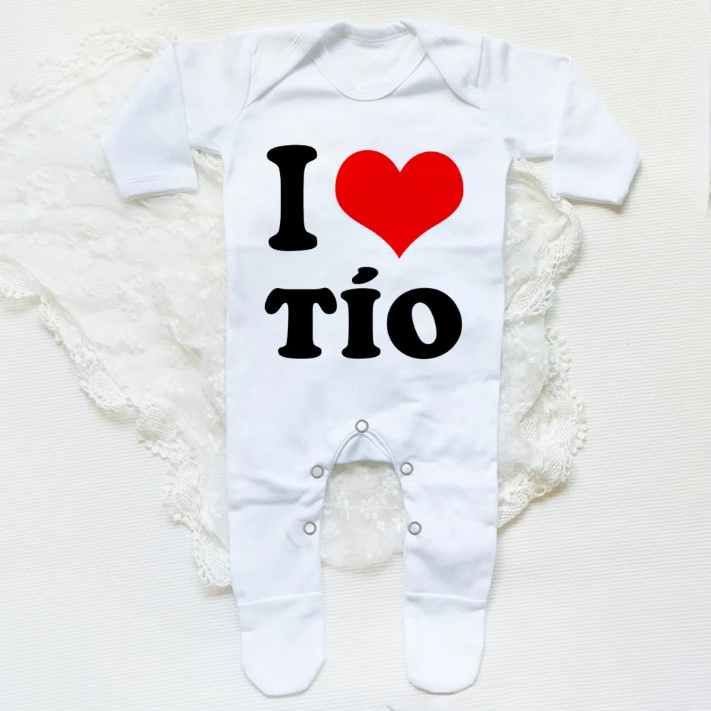 I Love Papa Mama Baby Babygrow Sleepsuit Baby Coming Home Outfit Newbron Shower Gift Boy Girl Cute Sleepsuit Infant White Romper 3