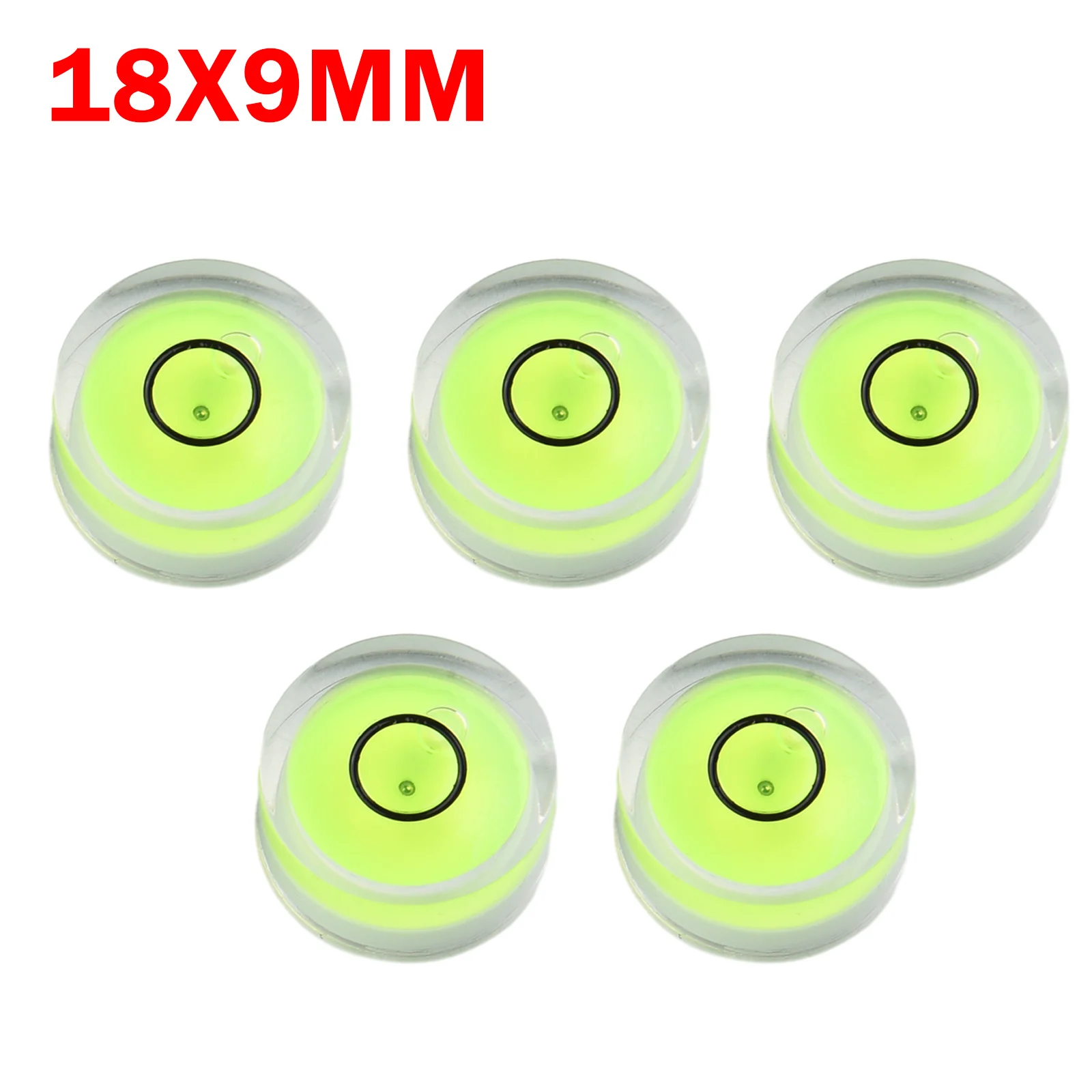 5pcs Mini Round Accuracy Bubble Level Bullseye Instrument Horizontal Precision Bubble Level Measuring Tool