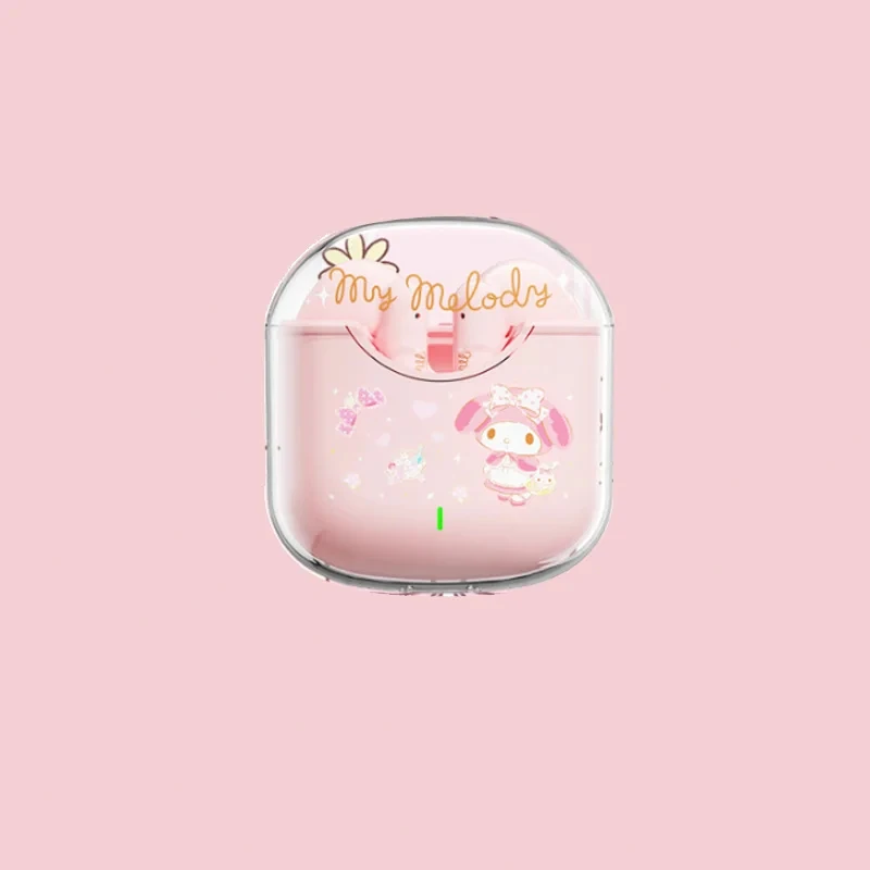 thumbnail image 1 of Nuevos auriculares inalámbricos Bluetooth Sanrio Kuromi Hello Kitty auriculares deportivos estéreo impermeables Bluetooth 5,4 batería Extra larga de duración, 1 of 6