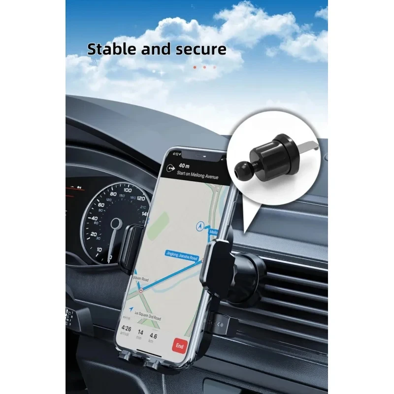 Universal Car Mount Phone Holder, Suction Cup Stand for Dashboard, Stable Holder for Navigation, Compatible with iPhone, Samsung 4