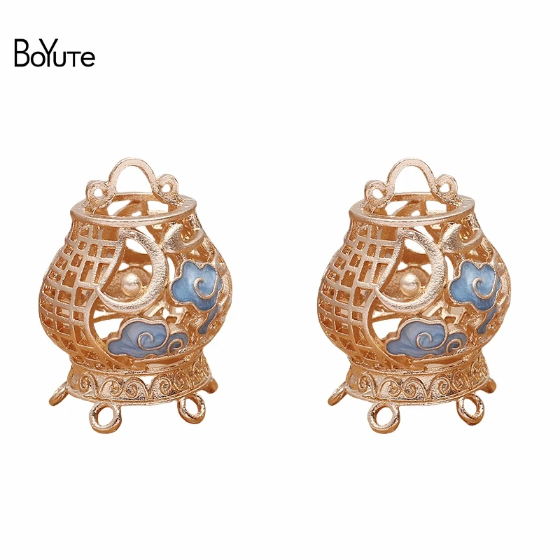 

BoYuTe (10 шт./лот) 25*33 мм полый фонарь Подвеска из сплава материалы ручной работы DIY ювелирные аксессуары