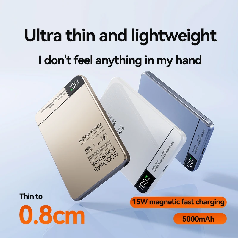 Xiaomi Alloy 10000mAh Fast Charger Power Bank With Battery Magnetic Wireless Phone Charger For Magsafe