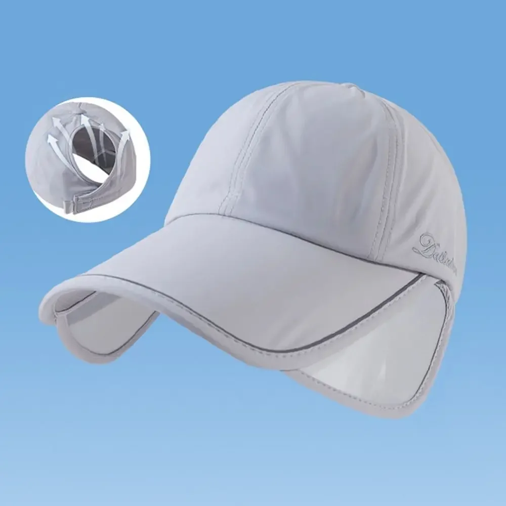 Sonnenhut mit breiter Krempe, Sonnenschutz, Baseballmütze, verstellbares Visier, UV-Schutz, Sportkappe, Sonnenschutz, reflektierender Streifen, Sonnenschutz, Sonnenblende, Hut für den Außenbereich – Detail 7