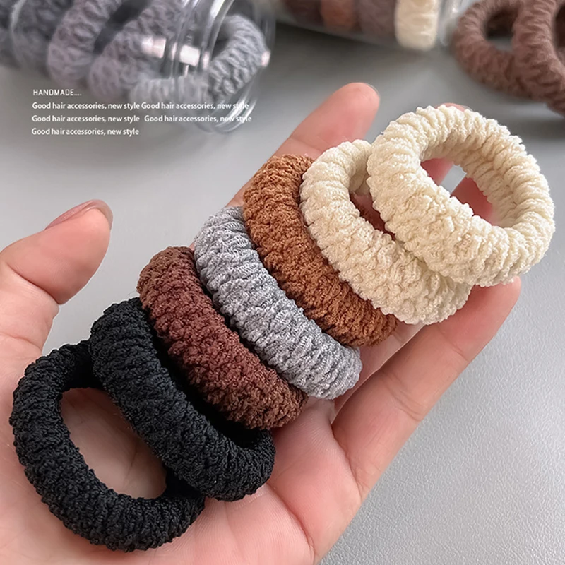 Premium High Elasticity Hair Scrunchies - Seamless, Durable Ponytail Holders in Vibrant Assorted Colors