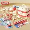 Kids Doctor Set 37-72PCS Pretend Play Hospital Kits Medical  Tool Bag Dentist Nurse Games Children's toys for Girls Gifts 6