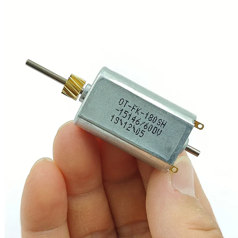 미니 180 듀얼 샤프트 고속 모터 DC 6V-12V 13600RPM 강력한 자기 카본 브러시 DIY 취미 장난감 모델 FK-180SH-15146