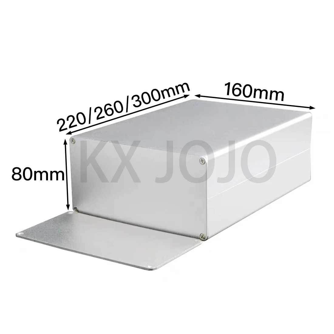 Alumínio Gabinete 160*80*220 260 300 mm Case Eletrônico Projeto Pcb Instrumento Prata Preto Faça Você Mesmo Fonte de Alimentação
