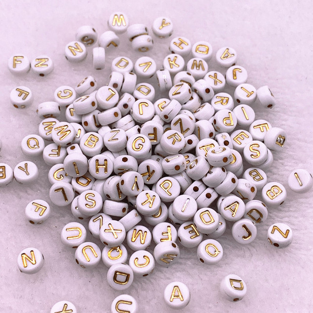 7x4mm Multicolour Oval Shape Letter Acrylic Loose Spacer Beads for Jewelry Making DIY Handmade Bracelet Accessories