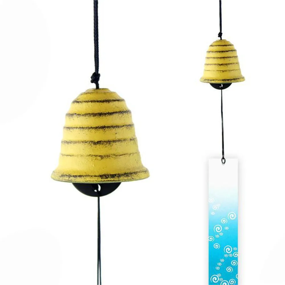 Retro Durable Cast Iron Wind Chimes Holiday Gift Metal Wind Bells Window Ornament DIY Home Garden Decoration Outdoor