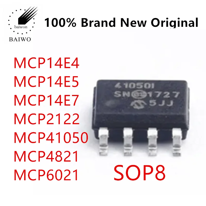 

100% Original IC Chips MCP14E4 E5 E7 2122 41050 4821 6021 T-E -I/SN Digital Potentiometer Chip