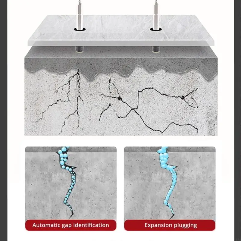 Crack Waterproof and Leak Repair Materials Coating Polyurea Slurry Enhanced Invisible Waterproof Coating Repair Tools 448A