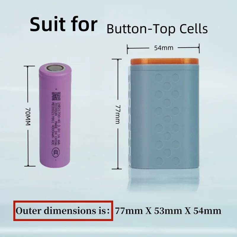 Boîte rangement 4 cellules 21700 avec fermeture magnétique