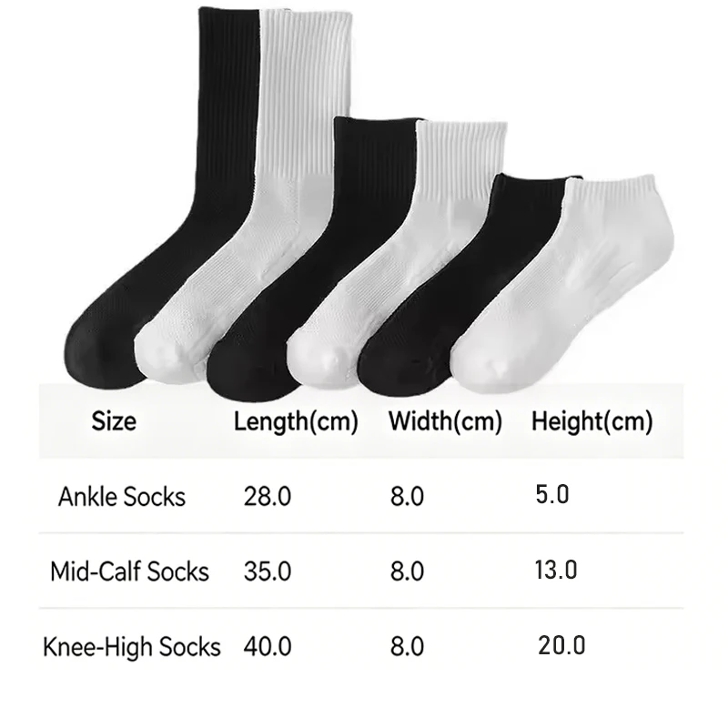 Men's Thick Bottom Sweat Absorbing and Breathable Sports Socks with Bottom Cushion for Running Professional Sports Men's Socks
