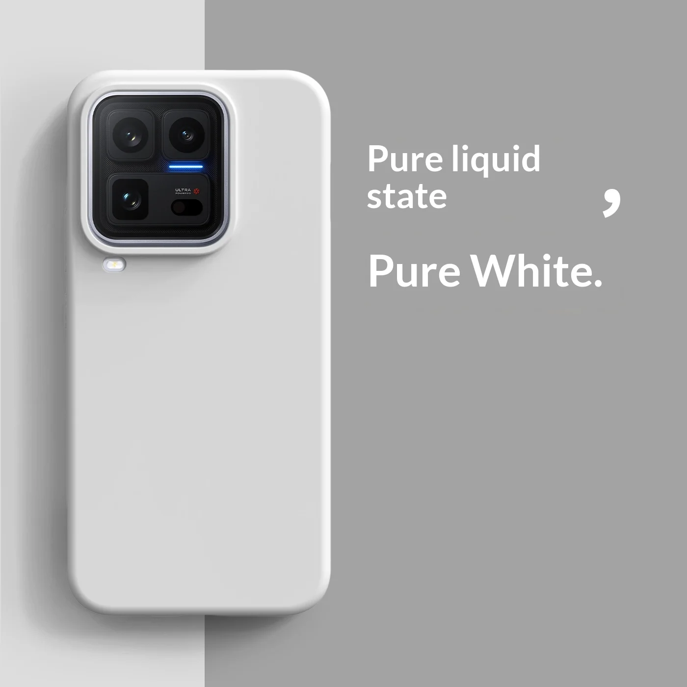 Simple Solid Color Liquid Silicone Shockproof Case - Skin-Friendly Handle Cover
