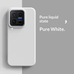 Simple Solid Color Liquid Silicone Shockproof Case - Skin - Friendly Handle Cover for IQOO 15 Ultra (White)