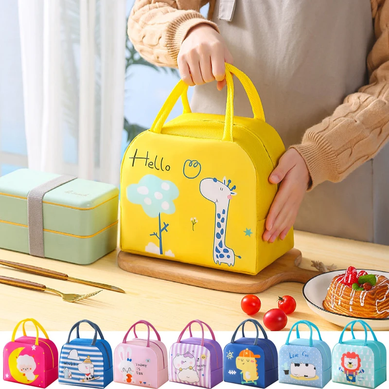 

Cartoon Bento Bag Lunch Lunchbox Bag Cute Pets Insulated Bag School Work Take Lunch Bag Travel Storage Ice Bag