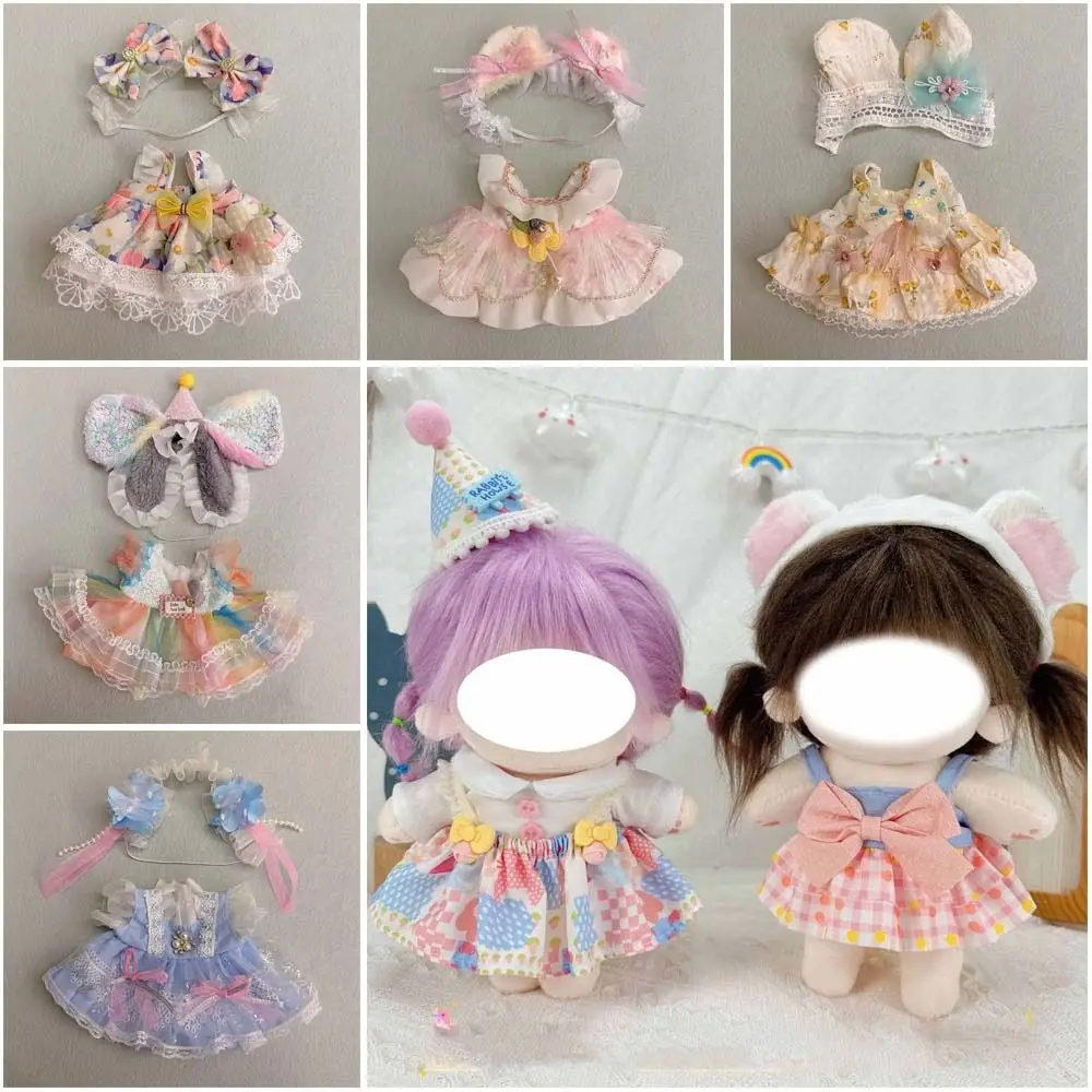 Cotton Doll Clothes Accessories Outfit Cap Dress Suit