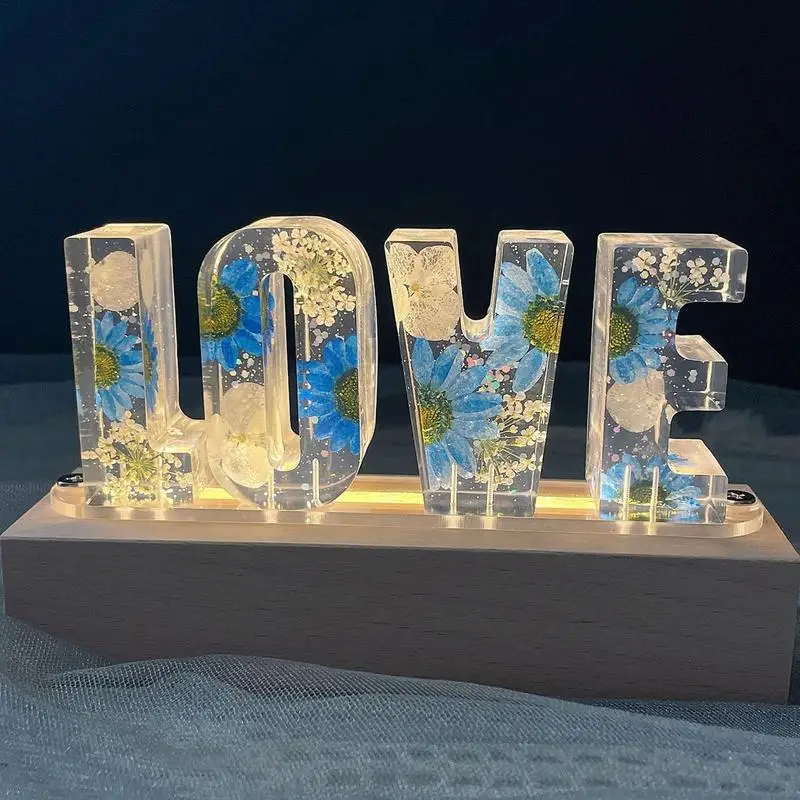 HONPHIER® Lettere lampada a forma di lettera con telecomando, lampada a LED, illuminazione