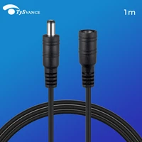 30FT 1M 5.5mm x 2.1mm 5.5/2.1mm 12V DC Male Female Extension Cable Cord 20AWG for CCTV Camera & Router 1