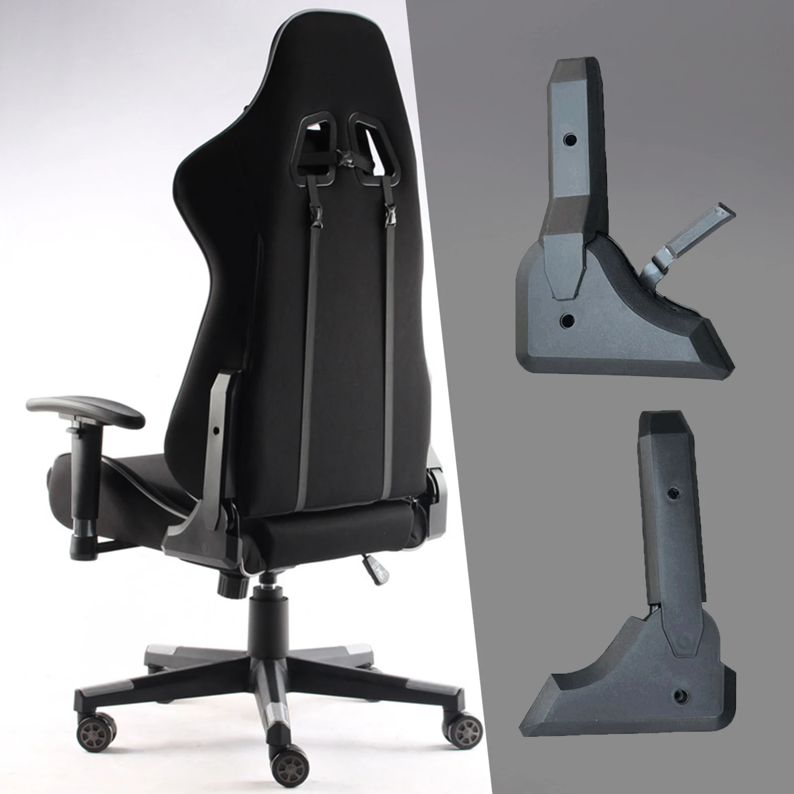2pcs Multi Angle Adjuster Adjustable Mounting Practical Replacement for Office Chair Gaming Seat Accessory Spare Parts