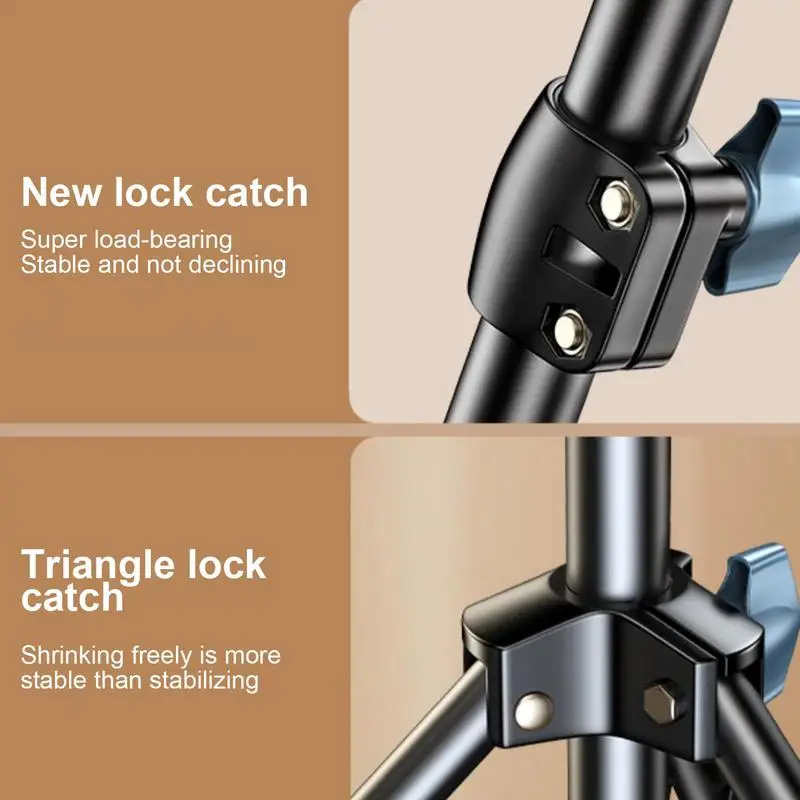 Universal Projector Stand Folding Telescopic Bedside Floor Desktop Tripod Metal Thickened Durable Universal Pan-Tilt Projection