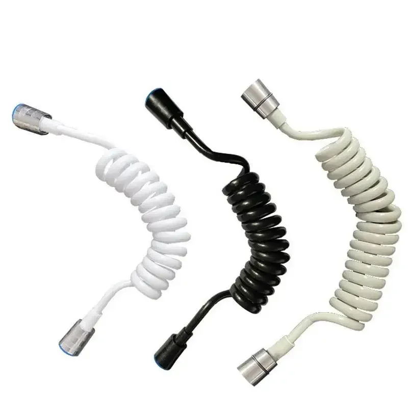 1.5m/2m Telephone line Shower Hose PU Bathroom Spring Flexible for Water Plumbing Toilet Bidet Sprayer Bathroom Accessories