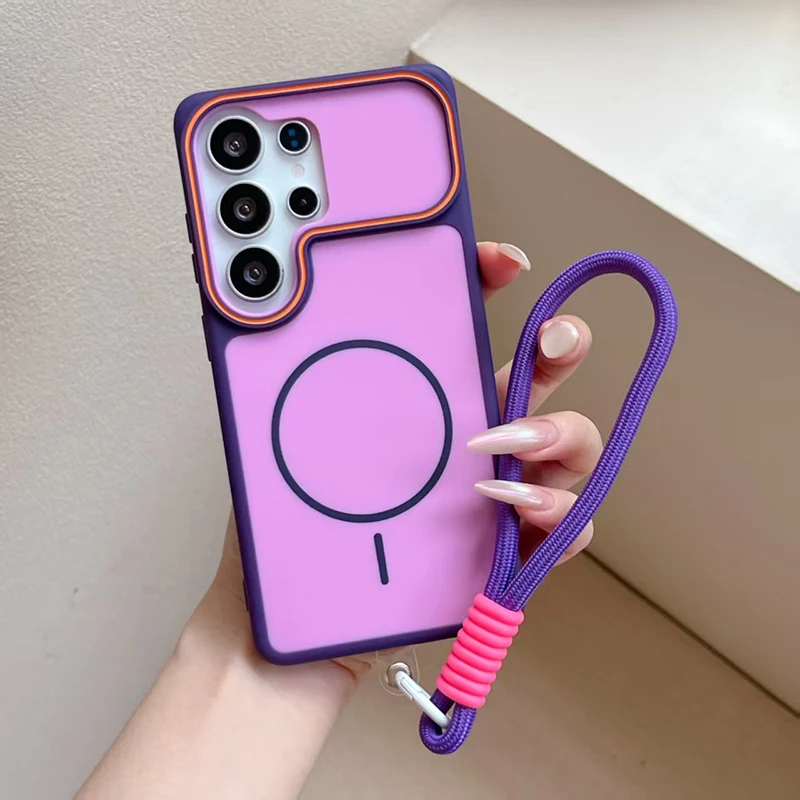 Liquid Silicone Magnetic Lanyard Phone Case - Portable Shock Resistant Protective Cover