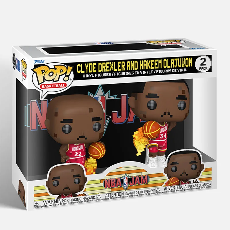 thumbnail image 1 of Figuras de acción de vinilo Funko Pop de Allen Iverson, Carmelo, Anthony, Clyde Drexler y Hakeem Olajuwon, regalo para niños., 1 of 3