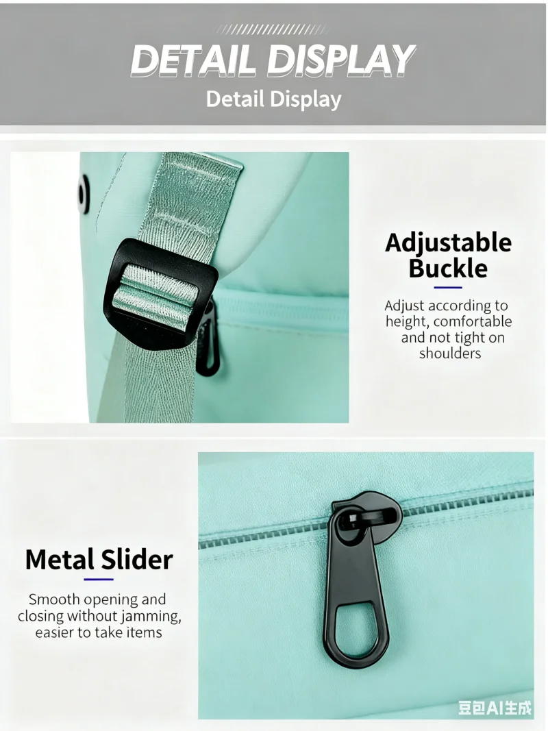 Rückansicht mit Schultergurten und Polsterung