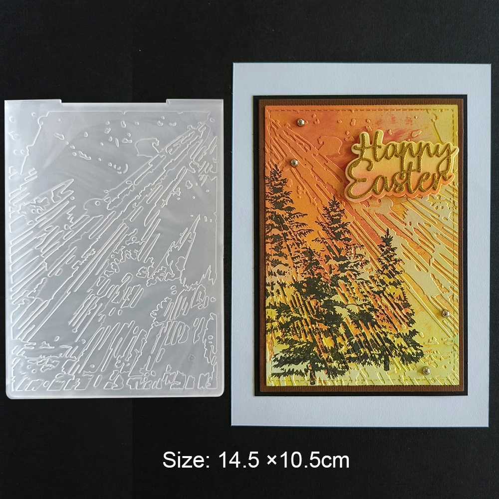 Plastic embossing folder embossing folder vacation/raindrops/bricks/leaves embossing folder for DIY paper card decoration scrapbooking