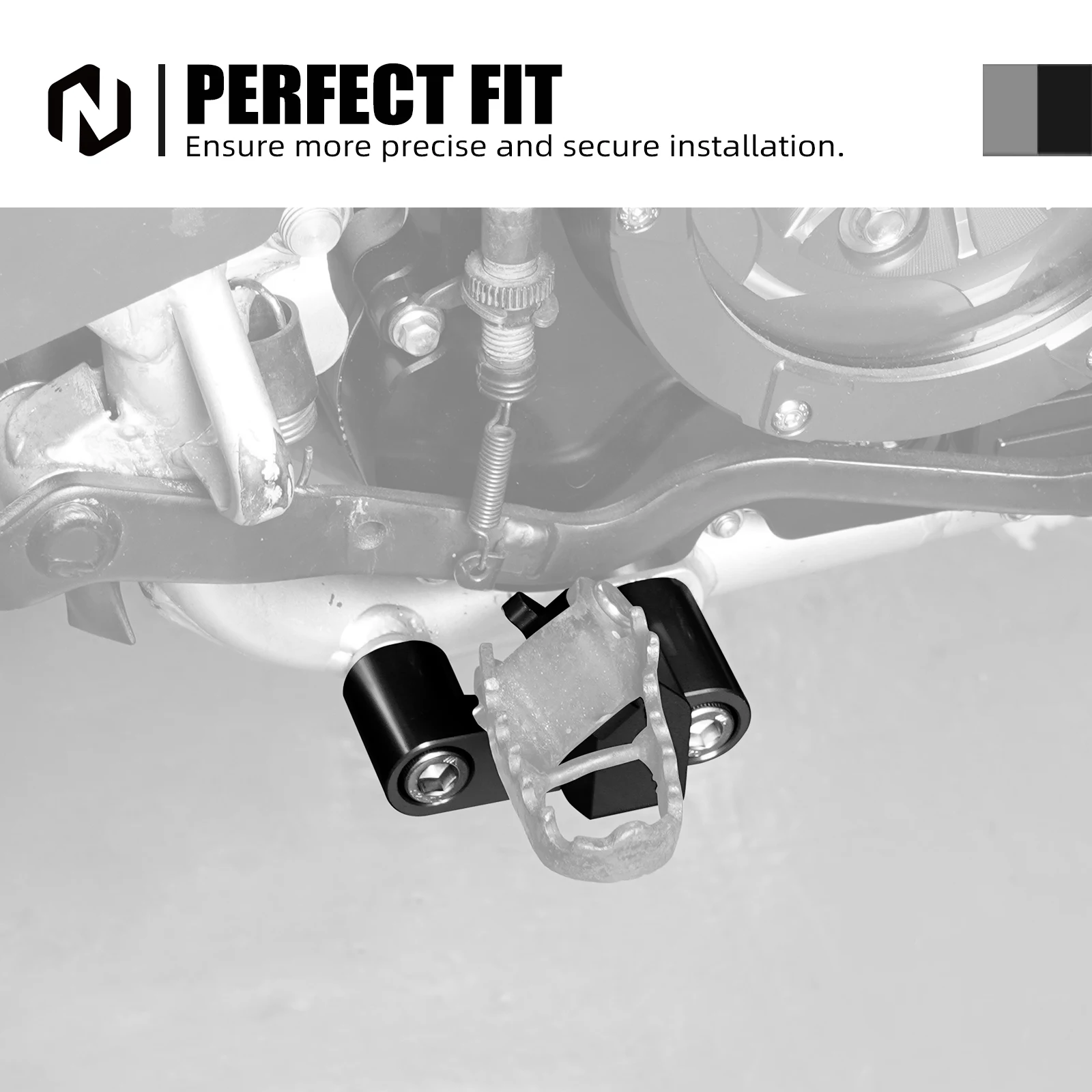 NICECNC Für Honda XR650L XR 650L XR 650L 1993-2024 2023 2022 2021 2020 2019 2018 2017 2016 Motorrad Rechte Fußrasten Peg Halterung – Detail 8