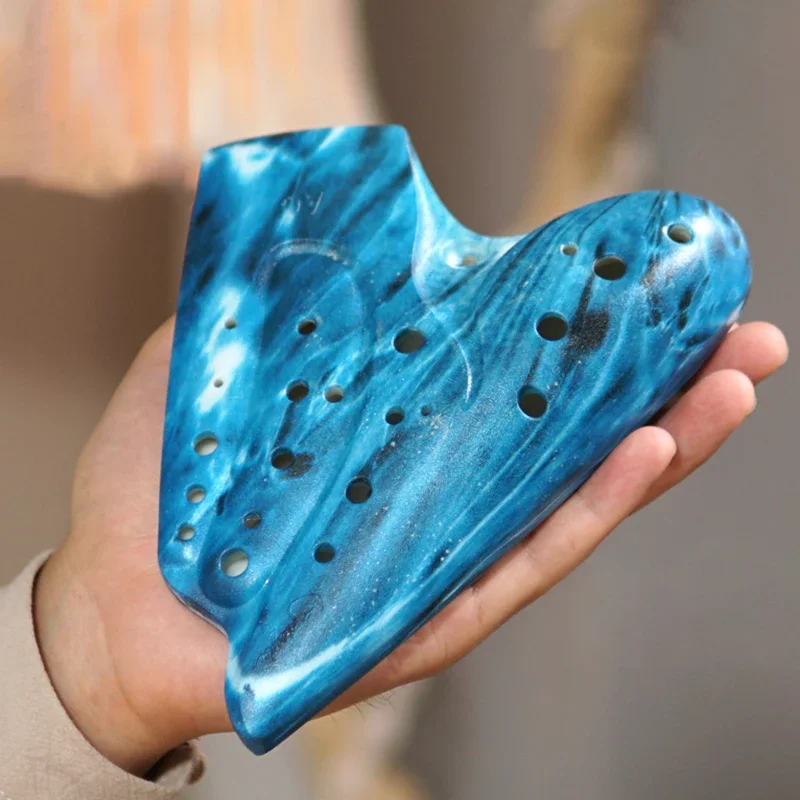Luxury Triple Ocarina Flute Alto C Key Professional Ocarina Rare Orff Music Instrument Beginner Music Flute with Accessorie Gift