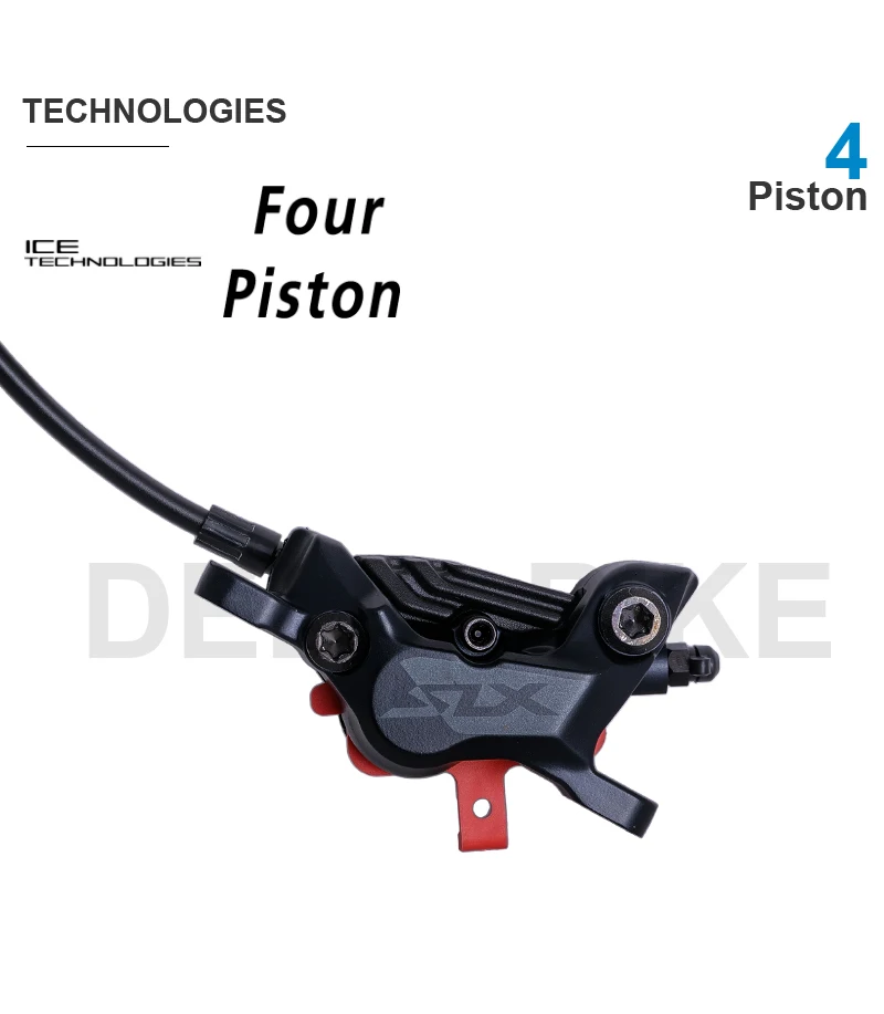 SHIMANO SLX M7120 Hydraulic Brake groupset BL-M7100 Lever BR-M7120 4 piston Brake with Pads for MTB Bike Original parts
