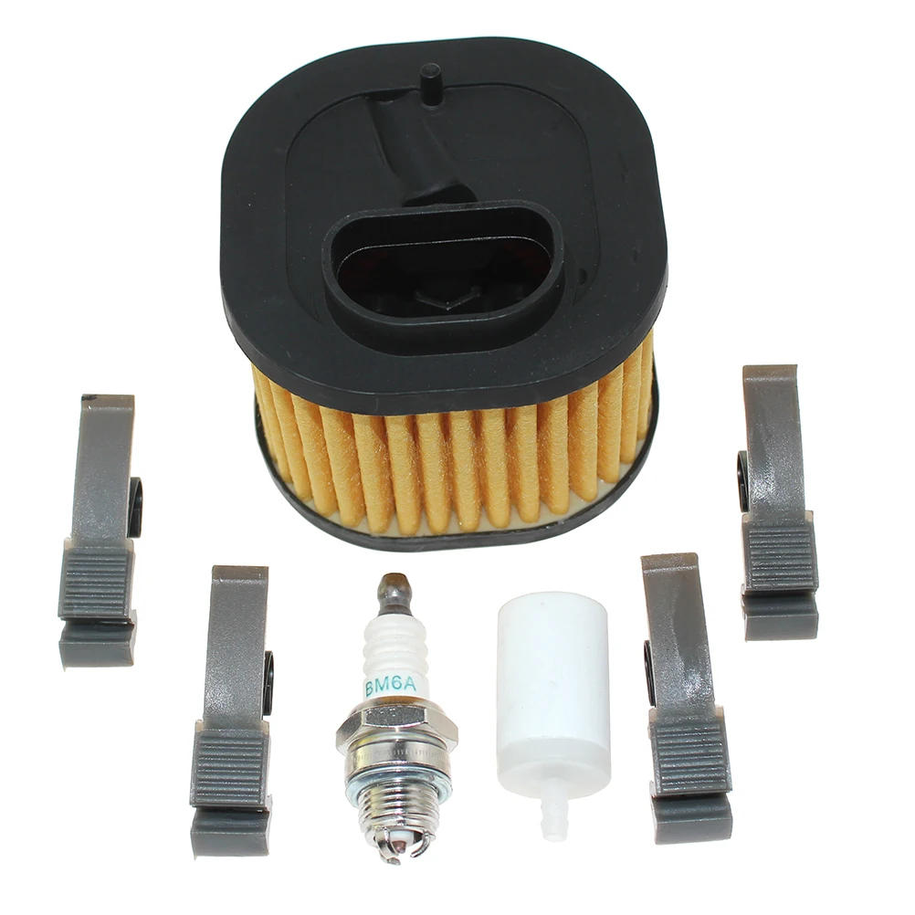 Kit Pièces Rechange Husqvarna 362 365 371 372 - Filtre à Air, Filtre à Carburant, Bougie, Ligne Huile - Compatible 503814502