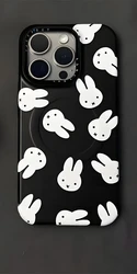 Kawaii Miffy Rabbit Magnetic Cartoon Phone Case - 16pro (B)
