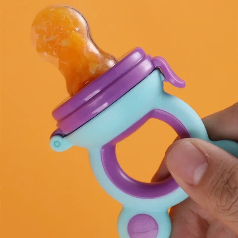 Silicone Fruit Feeder Bottle Accessories Baby Feeder Silicone Fresh Food Nibbler Kids Boy Girl Bear Ear Fruit Feeding Cute Infant Baby Supplies Nipple Soother Bottles