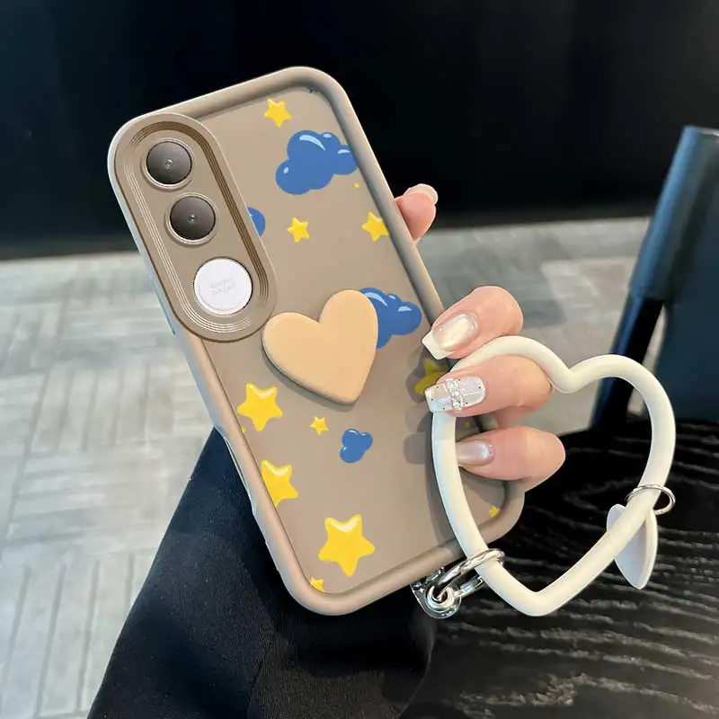 Yellow Star Phone Case Set with Lanyard & Craft Embellishments (3-Piece)