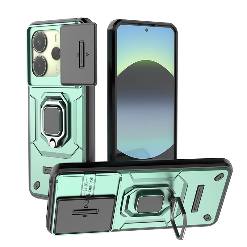 Enhanced Armor  Case with Slide Camera Protector and Magnetic Car Holder